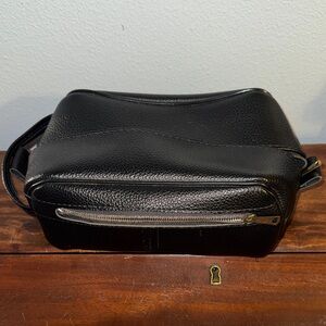 Men's Black Dopp Kit Toiletry Bag for Traveling